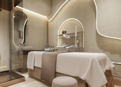 Luxurious therapy room at FOOT STEP, Sharjah, Sharjah, AE with modern decor and calming ambiance.