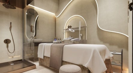 Luxurious therapy room at FOOT STEP, Sharjah, Sharjah, AE with modern decor and calming ambiance.