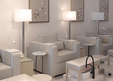 Chic interior with plush seating and decor at Vanity Beauty Lounge, Riyadh, Riyadh Province, SA.