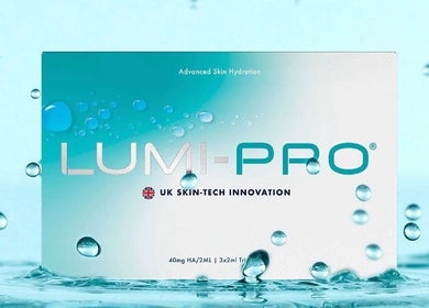LUMI-PRO product showcased at Aesthetics and Beauty by Nadine, Rayleigh, England, GB for advanced skin hydration.