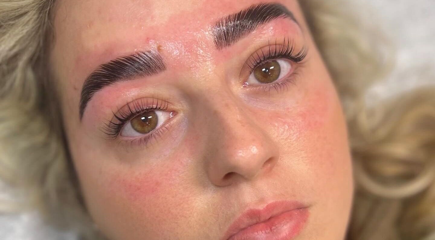 Expert brow styling at Defined by Alex, Darlington, England, GB, showcasing precision and beauty.