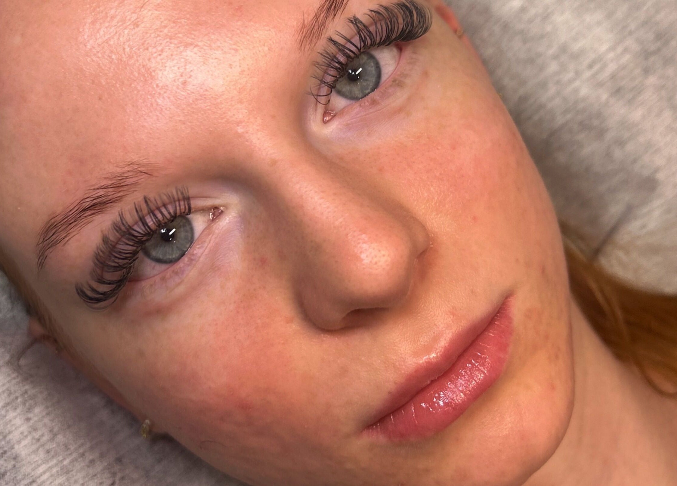 Close-up of lash extensions at Defined by Alex, Darlington, England, GB, showcasing detailed beauty service.
