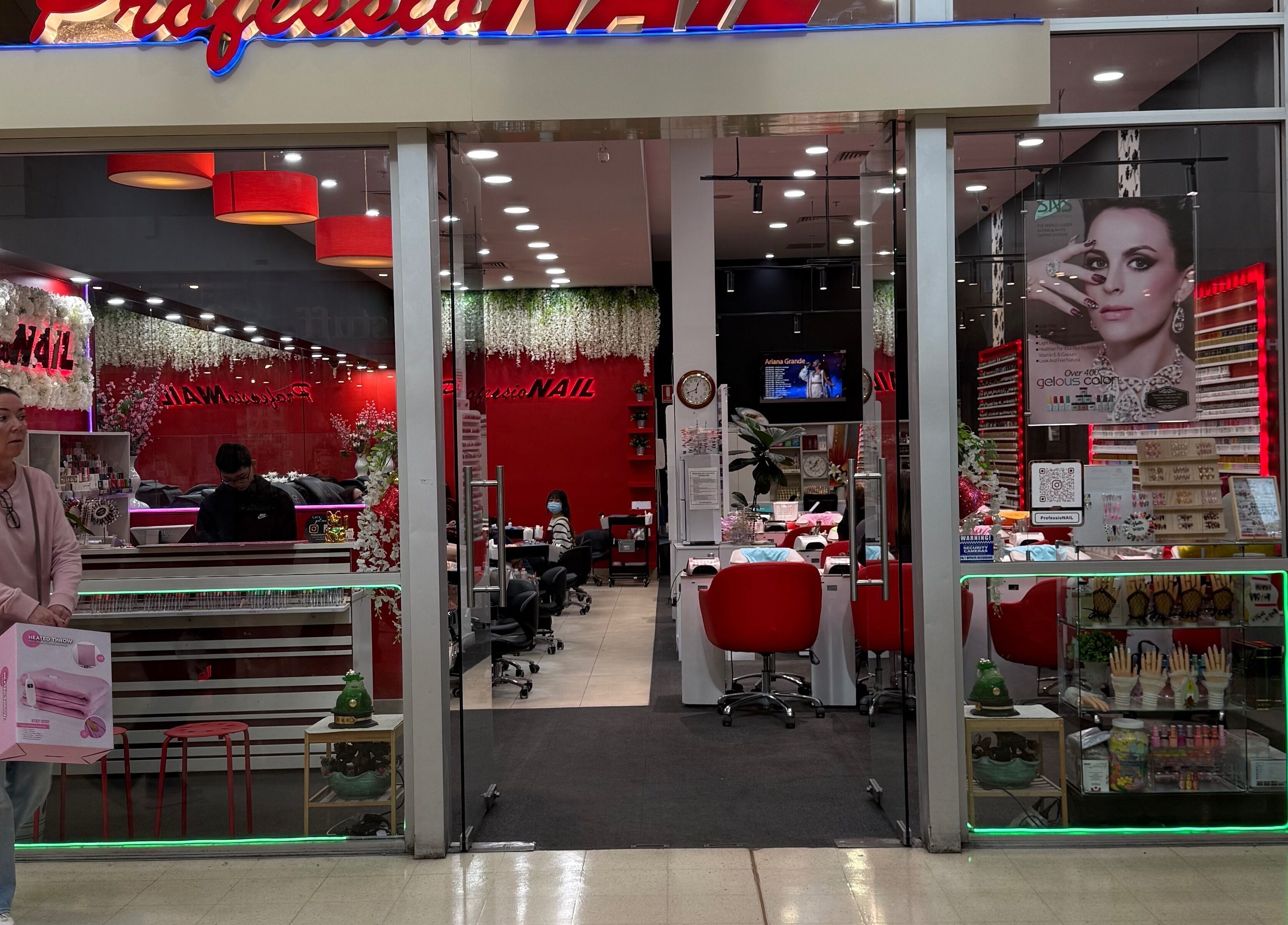 Front view of Professionail Westfield Marion, a vibrant nail salon in Oaklands Park, South Australia, AU.