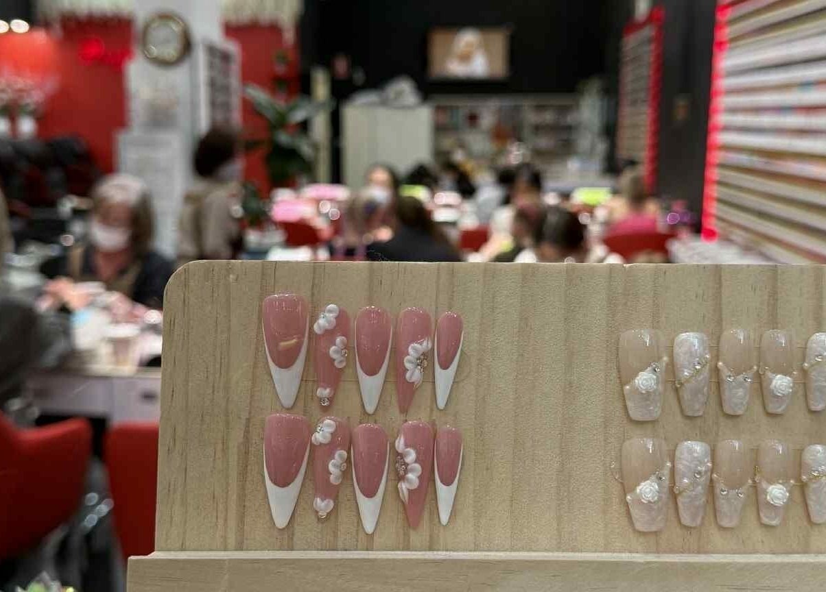 Nail art display at Professionail Westfield Marion in Oaklands Park, South Australia, AU showcasing intricate designs.