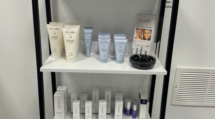 Face Reality skincare products on display at Revive Skin Studio, San Jose, California, US.