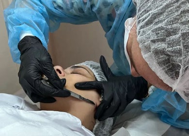 Professional dermaplaning session at K Beauty Studio, Maldonado, Departamento De Maldonado, UY.