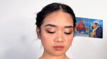 Woman with elegant makeup at Touched by Aljoy, Hammond Park, Western Australia, AU.
