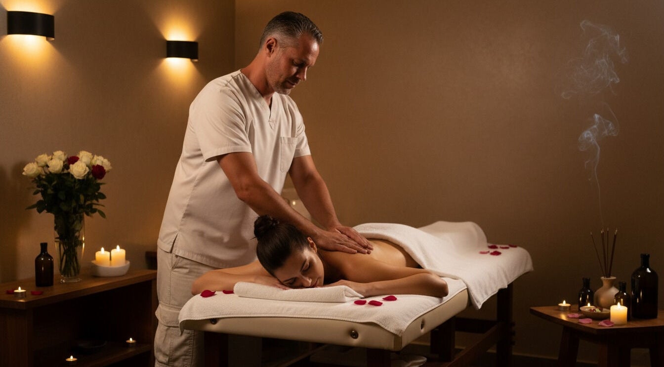 Relaxing massage at Heraklion, Iraklio, GR with a serene ambiance and professional therapist.