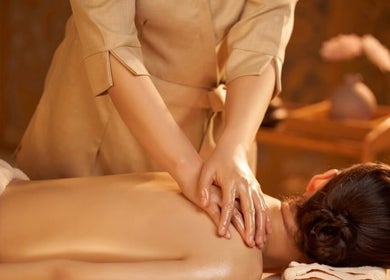 Relaxing back massage at August Massage, Broken Arrow, Oklahoma, US. Enhance your wellness journey.