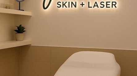 Serene treatment room at NYRELLI Skin + Laser in Toronto, Ontario, CA featuring a comfortable bed and calming decor.