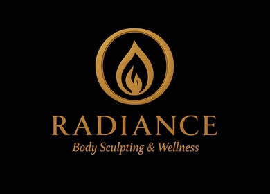 O Radiance Body Sculpting & Wellness logo with gold emblem, Fayetteville, North Carolina, US.