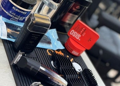 Professional grooming tools at SGC Barbershop, Dubai, Dubai, AE, showcasing top-quality barbershop products.