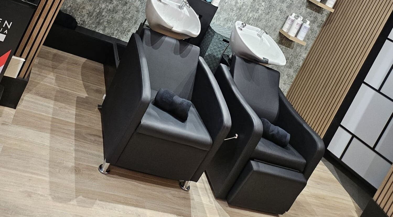 Elegant wash stations at Vibe Hair Spa, Co Wicklow, IE. Experience premier hair care.