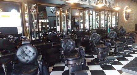 Luxurious barber chairs at CraftD Studios, Randburg, Gauteng, ZA, offering premium wellness experiences.