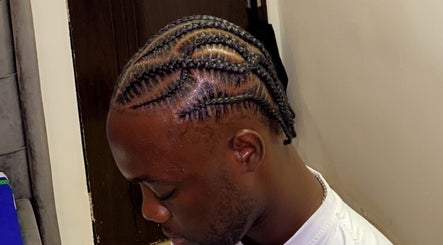 Intricate cornrow hairstyle at Sammyhairco_gh, Accra, Greater Accra Region, GH.