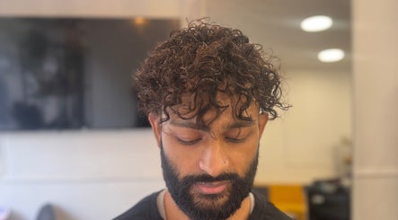 Stylish curly hairstyle for men at Hair&Beauty24, Waltham Abbey, England, GB salon.