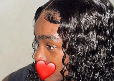 Glamorous wavy hairstyle at Trendsetta_HouseofHair, Portsmouth, Saint John Parish, DM.