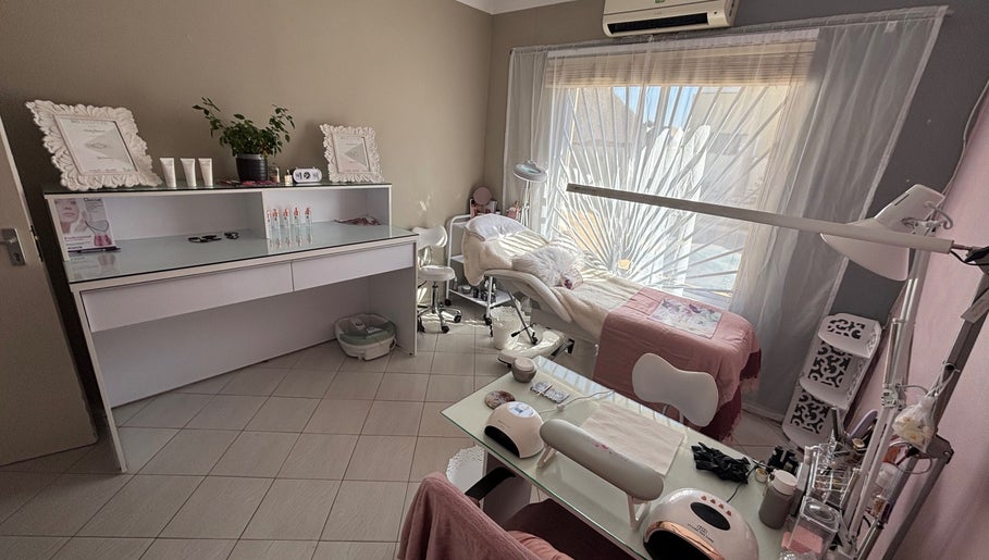 Relaxing treatment room at Ava Beauty in Windhoek, Khomas Region, NA, with spa bed and serene decor.