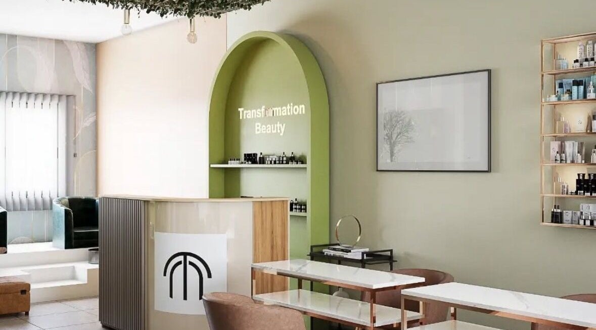 Elegant reception area of TRANSFORMATION BEAUTY STUDIO in Lusaka, Lusaka Province, ZM with stylish decor.