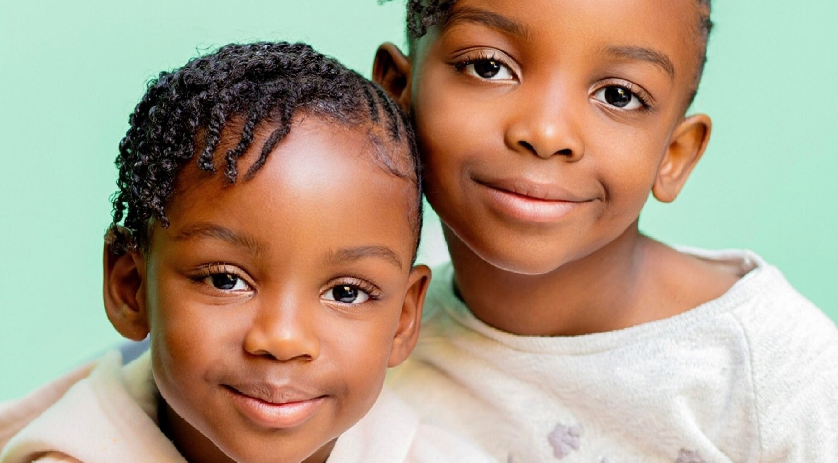 Happy kids at Natural Kurls Kabulonga Branch, Lusaka, Lusaka Province, ZM enjoying a day at the salon.