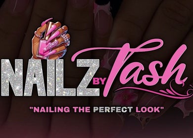 Nailz by Tash logo featuring glamorous nail art, located in Montego Bay, St. James Parish, JM.