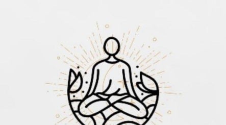 Abstract meditative figure radiates calm at Reiki with Sandra in Bangor, Northern Ireland, GB.