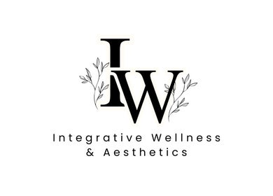 Logo of Integrative Wellness & Aesthetics, Laredo, Texas, US featuring stylized initials and floral design.