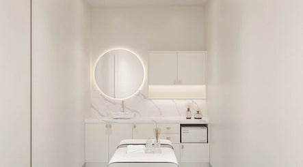 Elegant therapy room at Refine Health and Skin Clinic in Chatswood, New South Wales, AU. Modern design and serene ambiance.