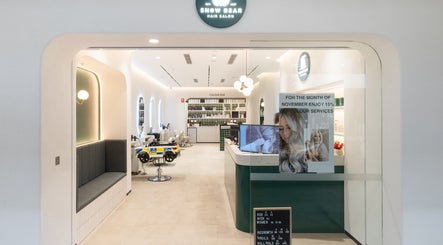 Modern interior of Snow Bear Warringah Mall salon, Brookvale, New South Wales, AU with sleek design.