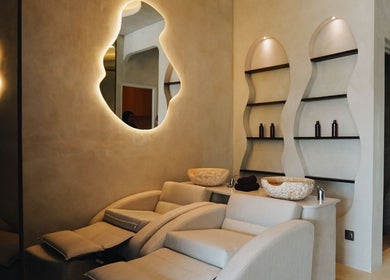 Chic interior at Solve Sana, Bali, Bali, ID featuring modern styling and ambient lighting.
