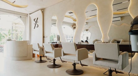 Elegant interior of Solve Sana beauty salon with plush chairs in Bali, Bali, ID.