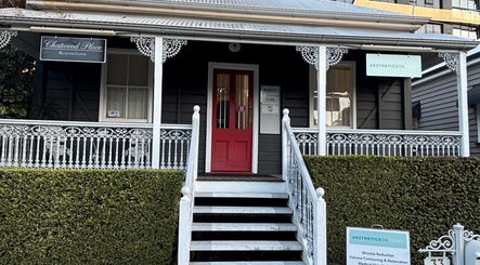 Charming vintage exterior of The Glow Up Clinic (Brisbane) at Kangaroo Point, Queensland, AU.