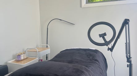 Relaxing massage room at HomeGlow Aesthetics, Christchurch, Canterbury Region, NZ.