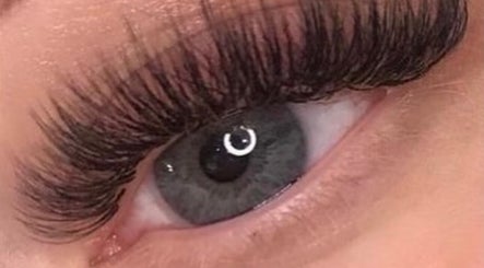 Close-up of beautifully styled eyelashes at Luxe Lashes, Warrington, England, GB.