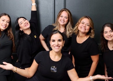 Smiling team at Anny-M Beauty Lounge, Orlando, Florida, US, showcasing professionalism and warmth.