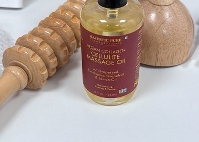 Massage oil and tools at Silhouette Society by Chantel, Hull, England, GB.