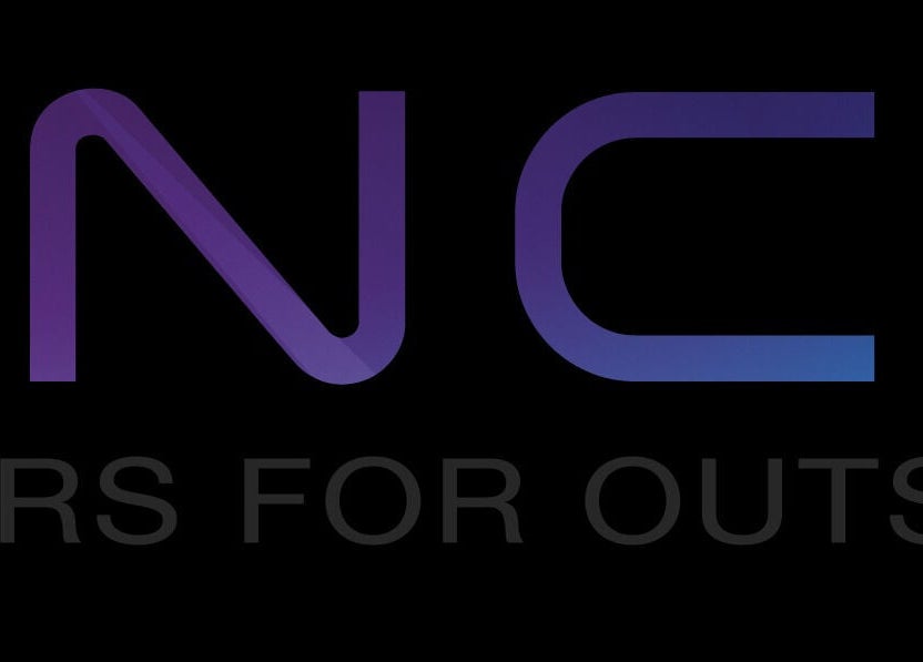 The Aafiya Collective logo in sleek neon style, Blackburn, England, GB.