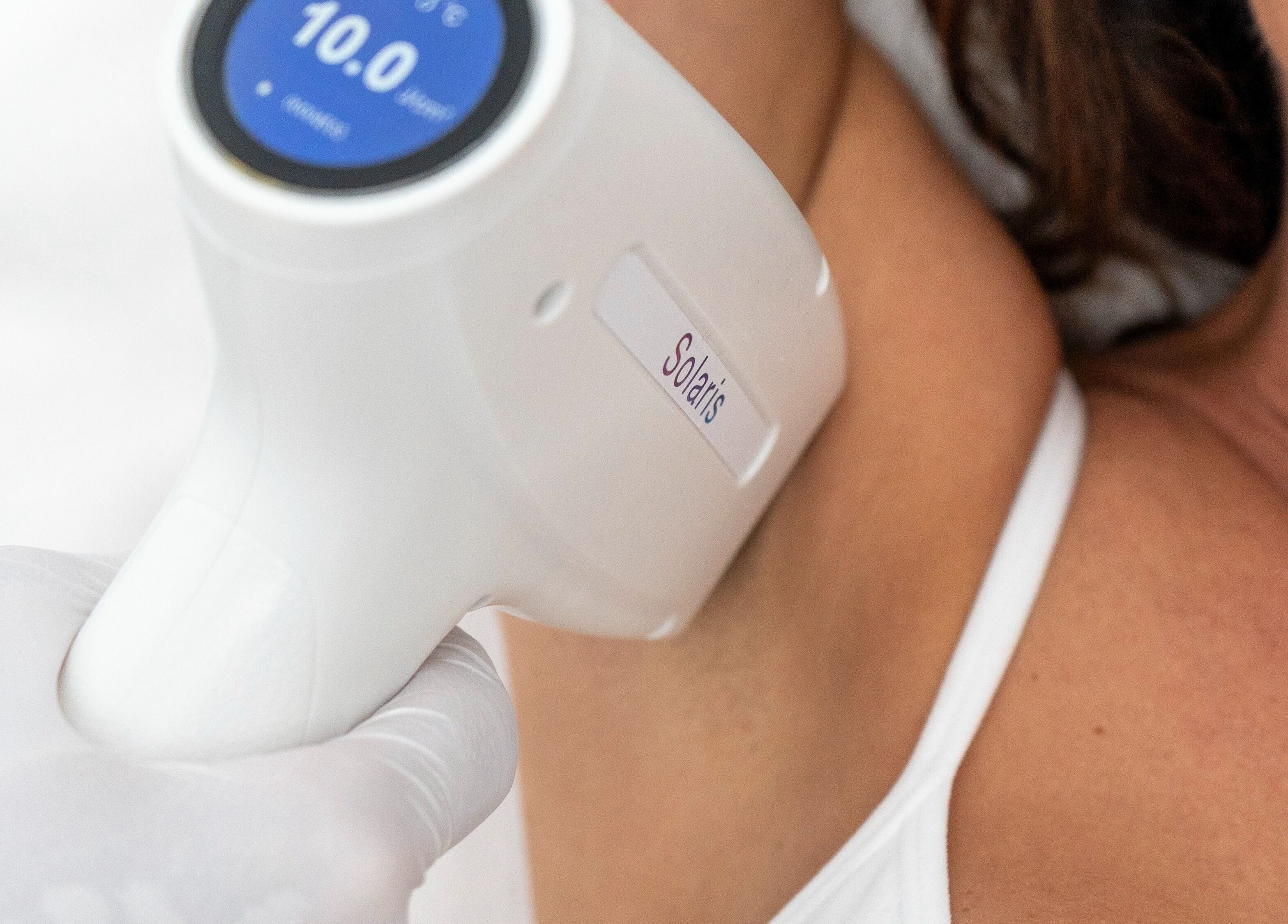Laser hair removal at The Aafiya Collective in Blackburn, England, GB, showcasing advanced treatment technology.