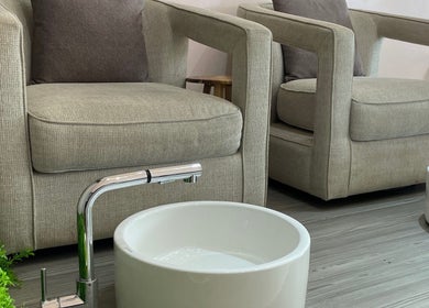 Comfortable pedicure chairs at Tenaj Nails & Beauty, Accra, Greater Accra Region, GH, enhancing relaxation.