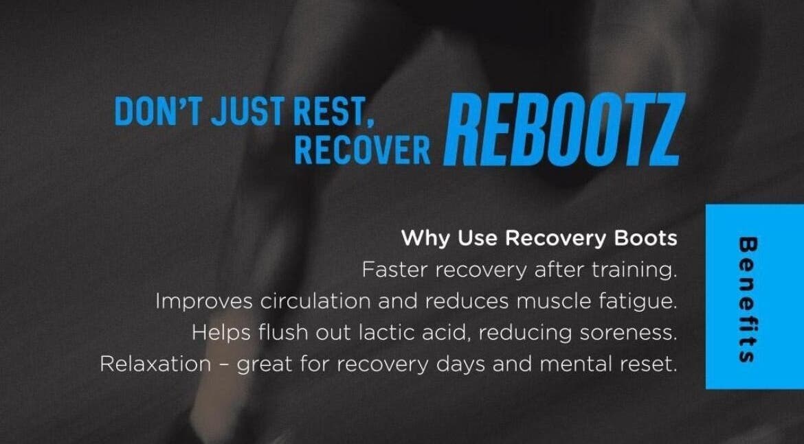 Experience enhanced recovery at REBOOTZ, Gqeberha, Eastern Cape, ZA with our specialized recovery boots.