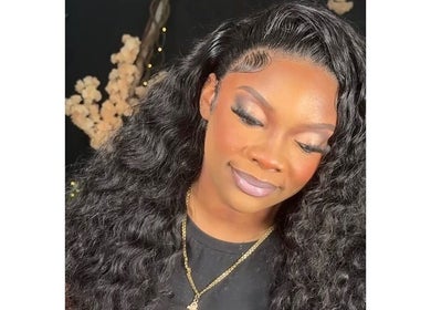 Beautiful woman with styled curls at Beauté Bank, Linden, Upper Demerara-berbice, GY.