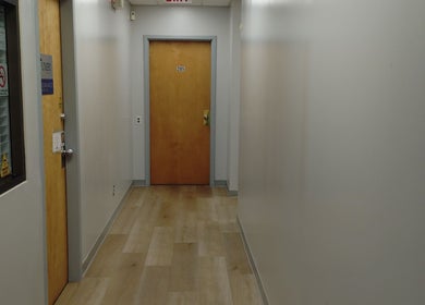 Corridor leading to A&I Massage Solution at Spruce Grove, Alberta, CA.