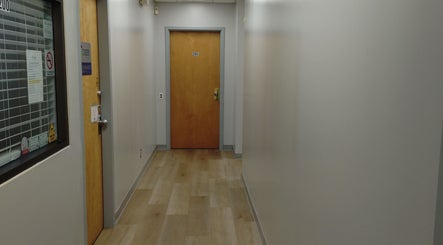 Corridor leading to A&I Massage Solution at Spruce Grove, Alberta, CA.