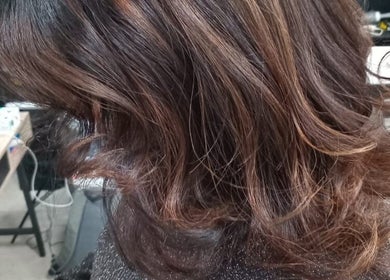 Elegant wavy hairstyle at ELEVATION HAIR 93 BY JULZ, Midrand, Gauteng, ZA.