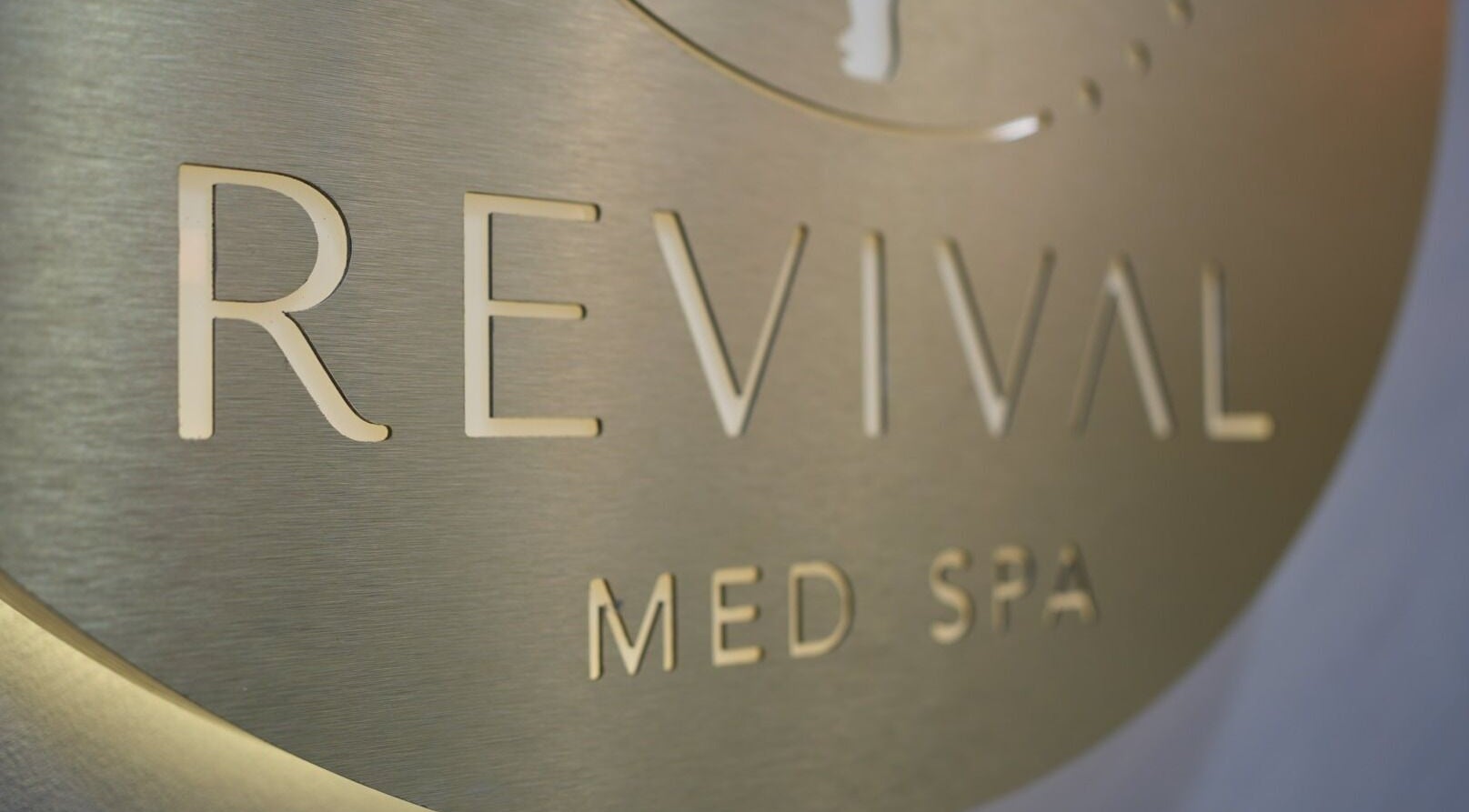 Revival Med Spa sign in New York, New York, US, showcasing elegance and luxury.