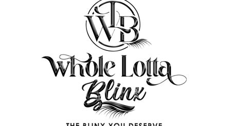 Whole Lotta Blinx elegant logo showcasing lash beauty in Montego Bay, St. James Parish, JM.