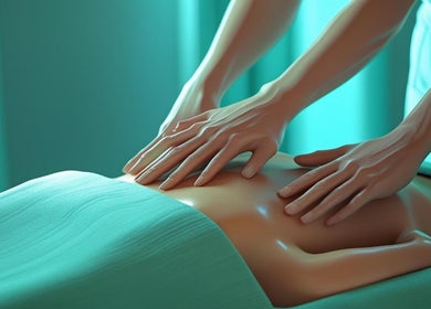 Relaxing massage at Natasha & Co Massage in Newton, Massachusetts, US. Experience soothing rejuvenation.