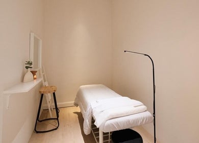 Tranquil treatment room at Babor Beauty Maison in Petaling Jaya, Selangor, MY featuring a cozy setup.