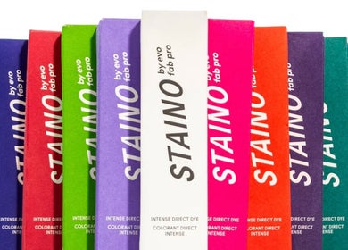 Colorful hair dye selection at DANIEL DOVE HAIR, Newtown, New South Wales, AU.