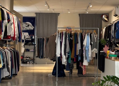 Stylish clothing racks at HOMECUTZ store in Putrajaya, Wilayah Persekutuan Putrajaya, MY.